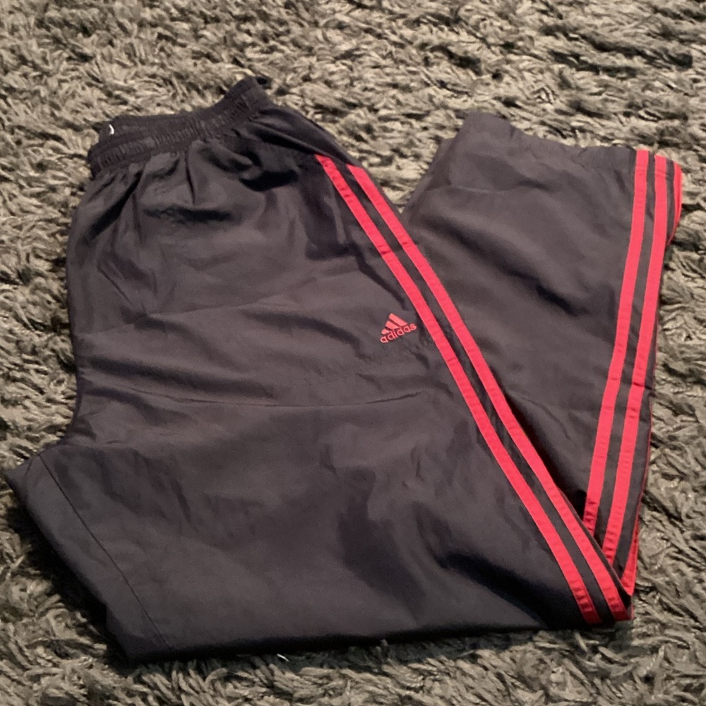 Adidas climaproof Joggers Black with Red Accents
